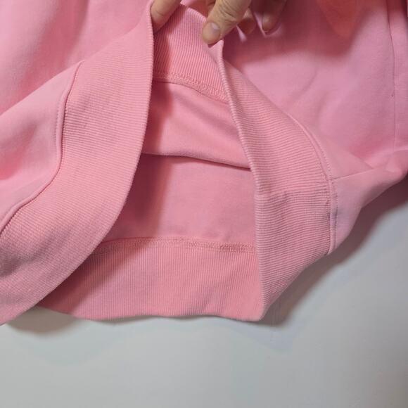 Cat Embroidered Crewneck Sweatshirt Size M Pink Hearts Black Kitten Valentines - Picture 7 of 8